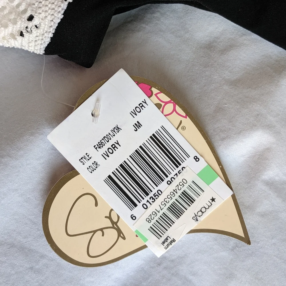 NWT Speechless Girls ivory eyelets dress size 8